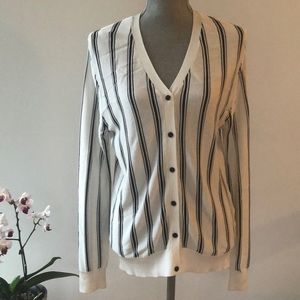Judith and Charles Striped Cardigan